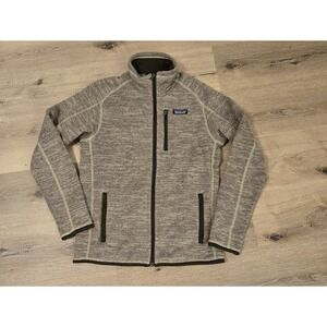 Patagonia Fleece Jacket Men's Size S Full Zip Heathered Gray Outdoor Casual